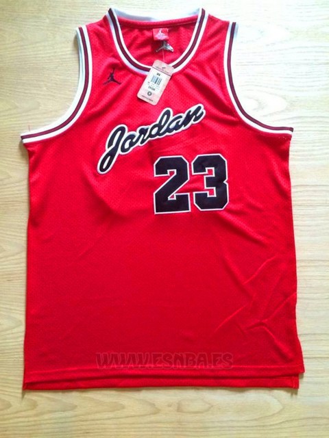 Camiseta Michael Jordan #23 Rojo Negro